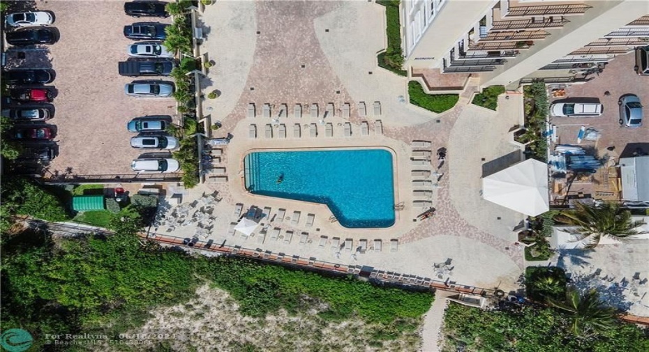 Pool from the air