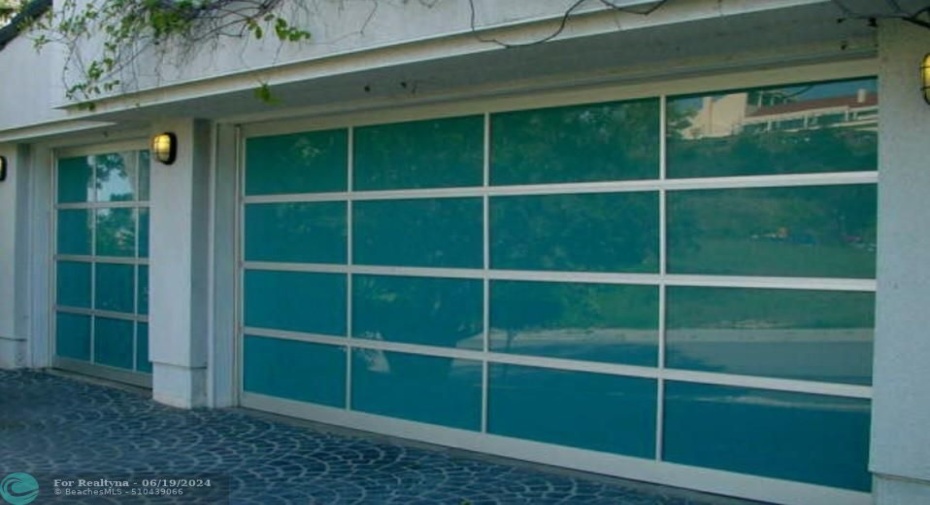 Example of garage doors. Not included in sale