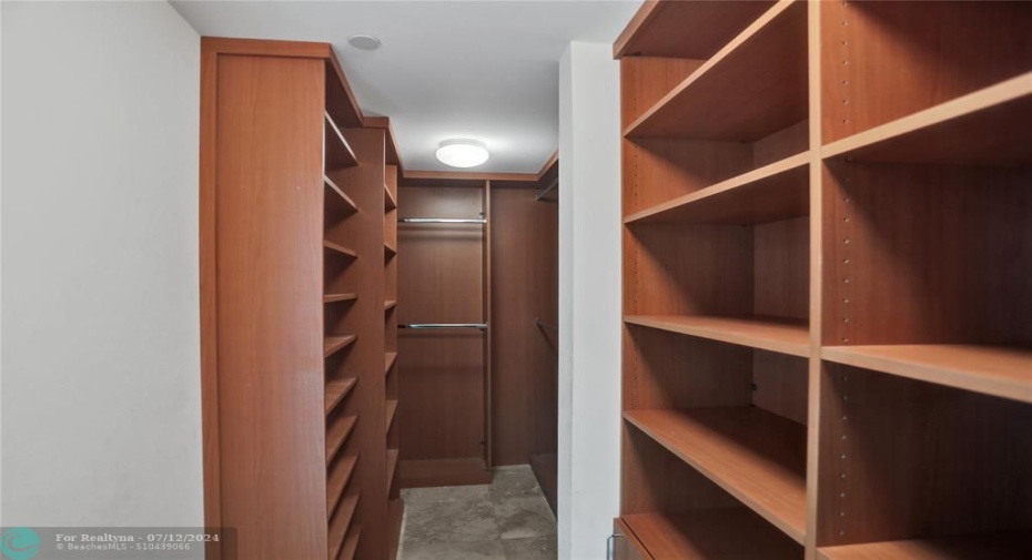 Walk-in closets throughout