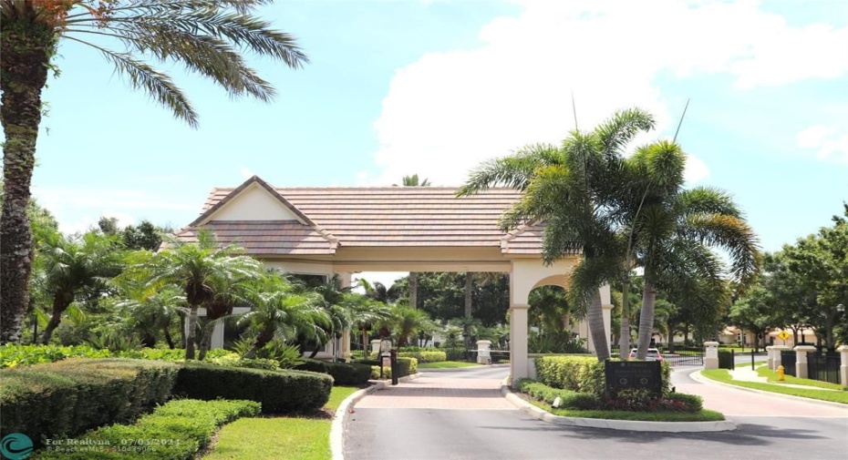 Entrance of this beautiful gated community