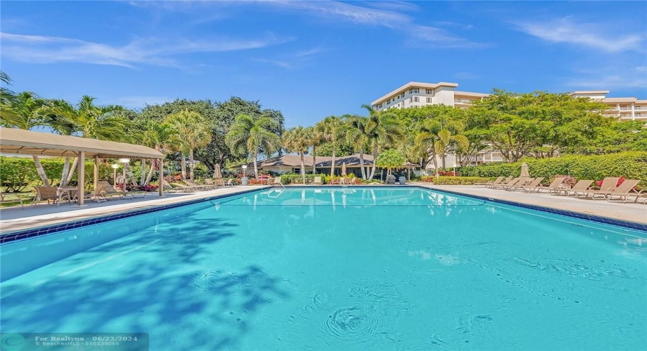 There are three recreation areas and this pool is very inviting!!