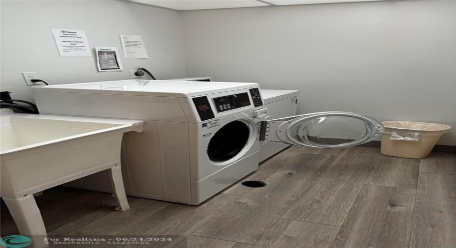 Shared laundry on each floor