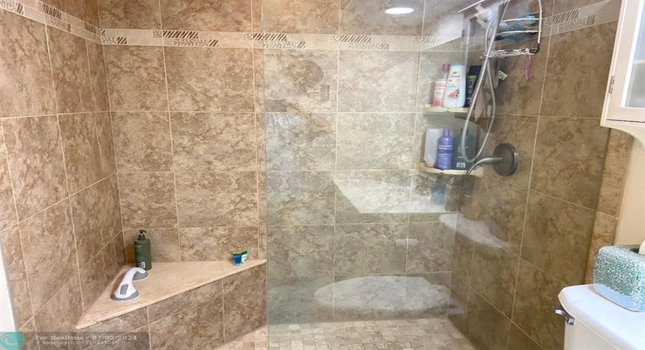Huge walk in shower in Primary bath
