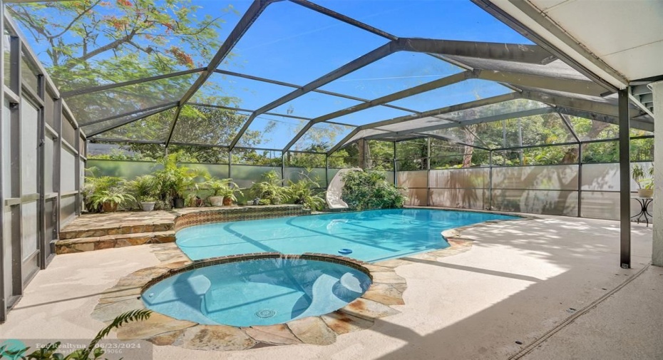 Complete Privacy in your Screened in Pool and Patio