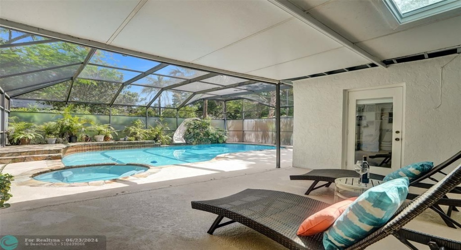 Great Space for Entertaining Covered Patio & Fully Screened Pool Area