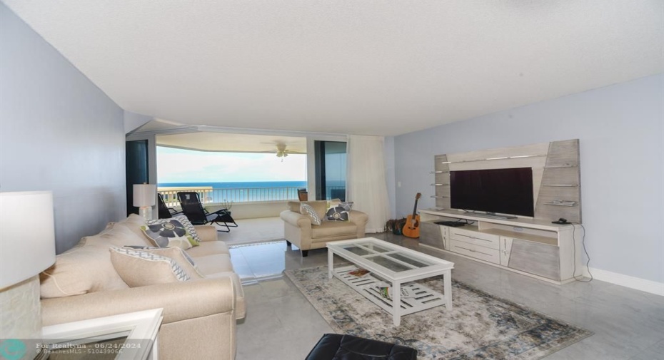 Gorgeous ocean views from your spacious living room