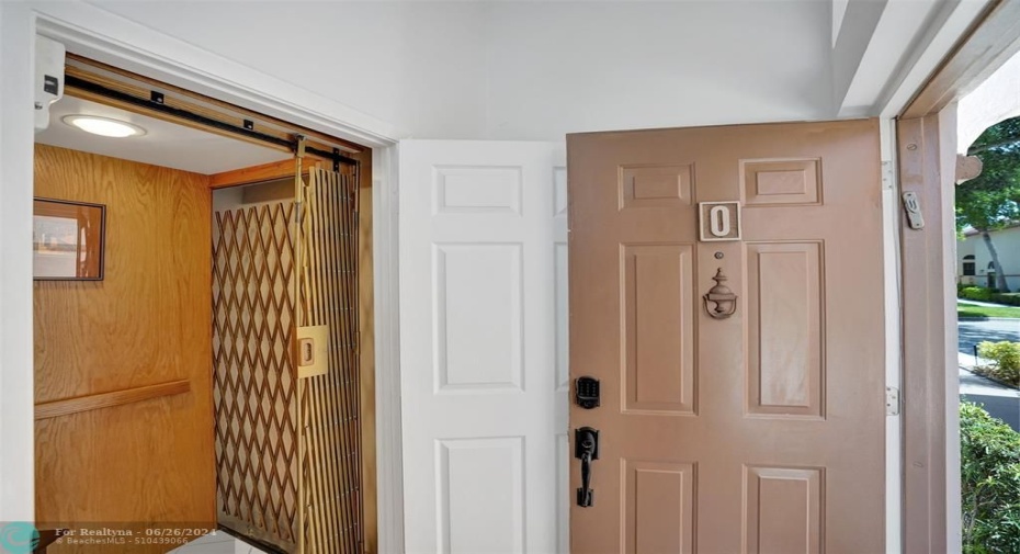 Entry with Private in home elevator