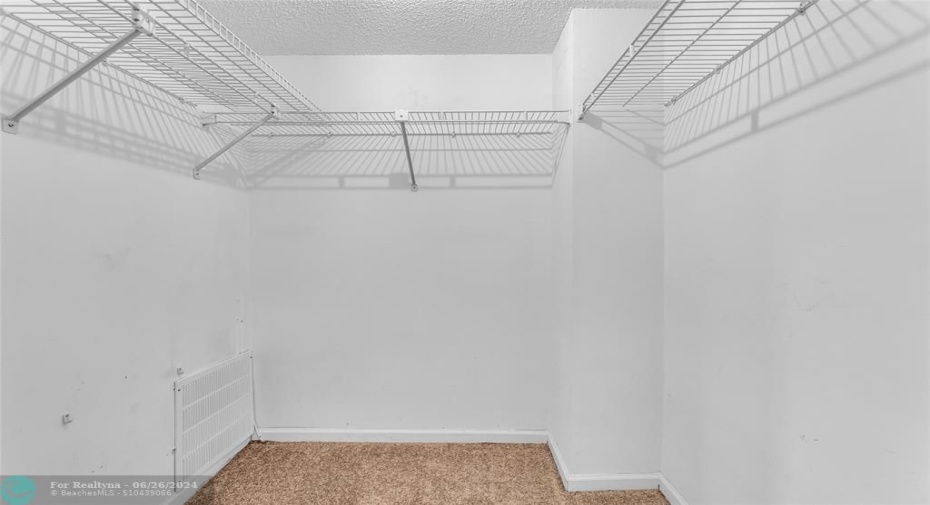 Additional large walk in closet located in master bedroom suite