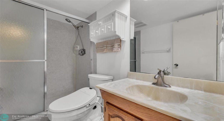 Second bathroom with walk in shower