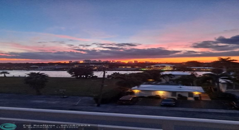 View of Intracoastal West Sunset