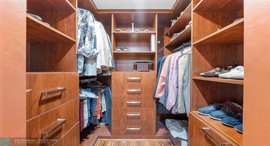 Custom closet in master, hallway and 2nd and 3rd bedrooms.