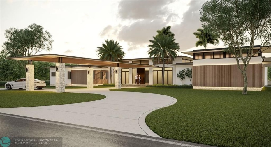 FRONT RENDERING OF PROPOSED HOME FOR PLANS INCLUDED