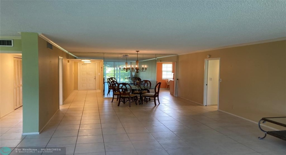 Over 1700 square feet with neutral tiled floors.
