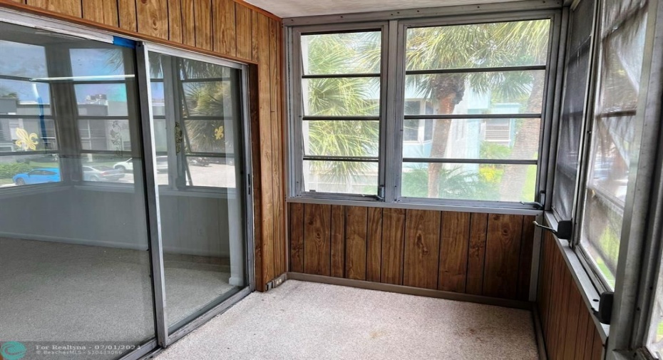 View of Sliding Glass Door to Master Bedroom