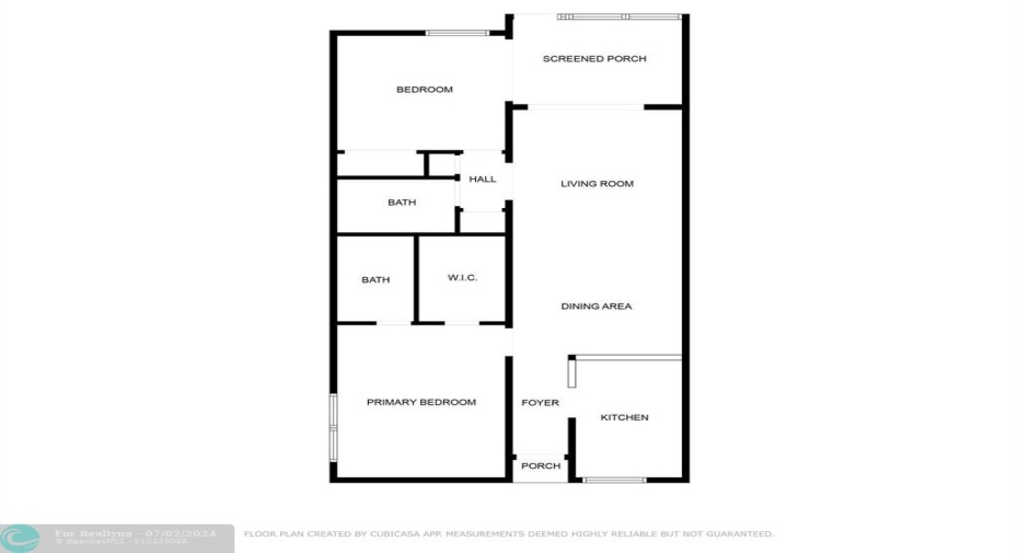 Condo Floor Plan with Approximate Measurements