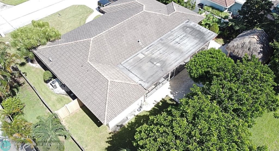 Top View Back showing shade trees