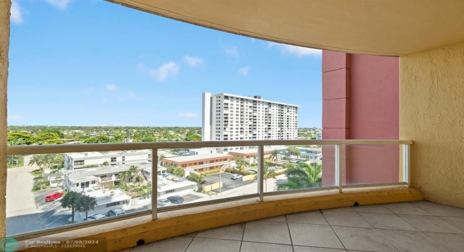 2nd balcony with west views of downtown and the Intracoastal