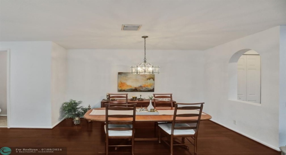 Open floor plan includes this formal dining area.