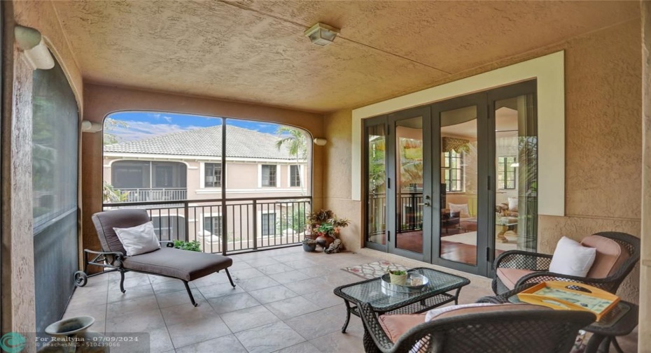 Direct access from master suite and family room to this terrific outdoor oasis.