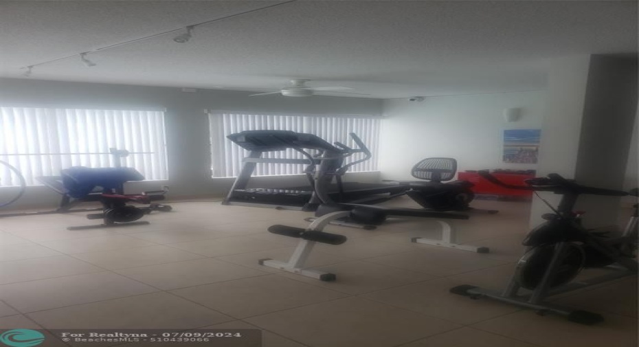 Equipment for workoutin Recreation Room