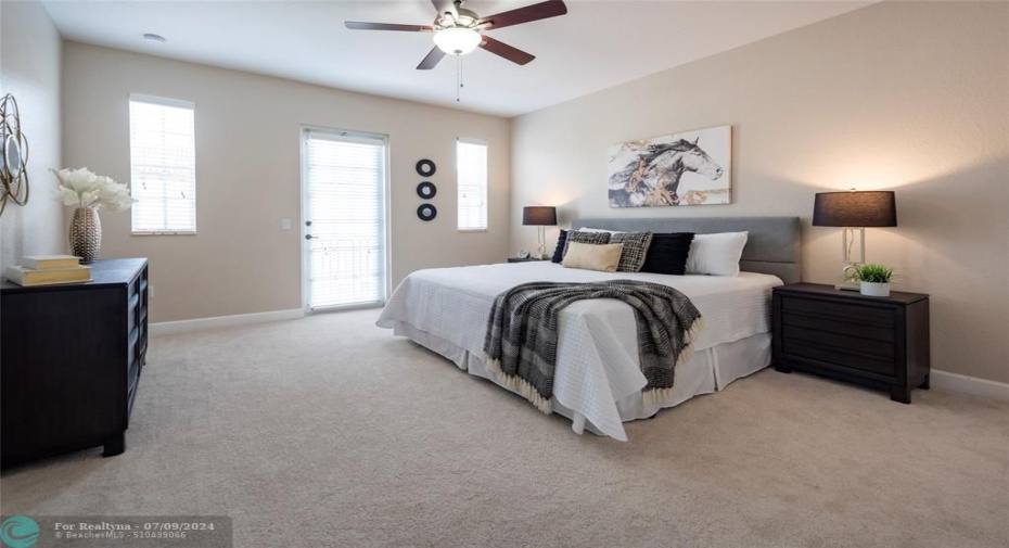 Rest Peacefully in This Spacious Primary Bedroom on the 2nd Floor of Your New Townhome!