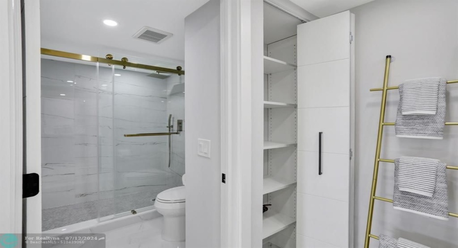 Master Bathroom with Shower Stall