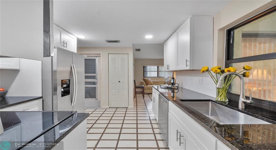 Kitchen connects to Bonus Room