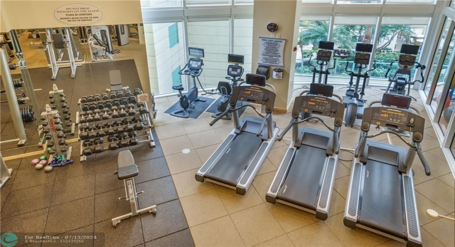 State of the art equipment and scheduled fitness classes
