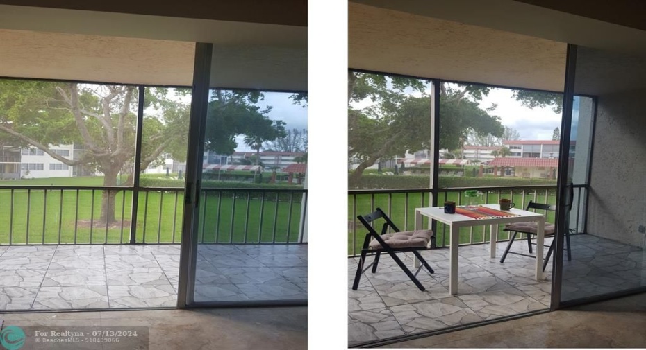 patio and view