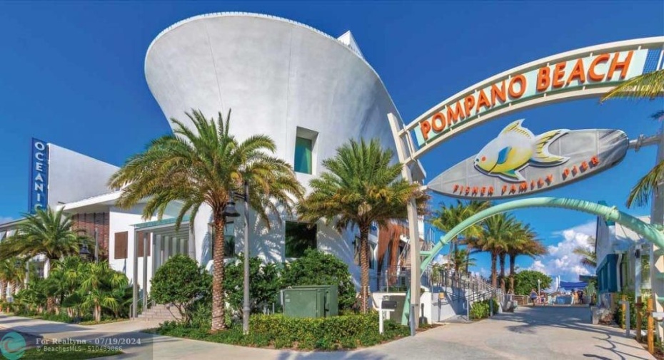 Pompano Beach Pier Attractions across the street and just minutes from Lauderdale By The Sea and Fort Lauderdale Beach!