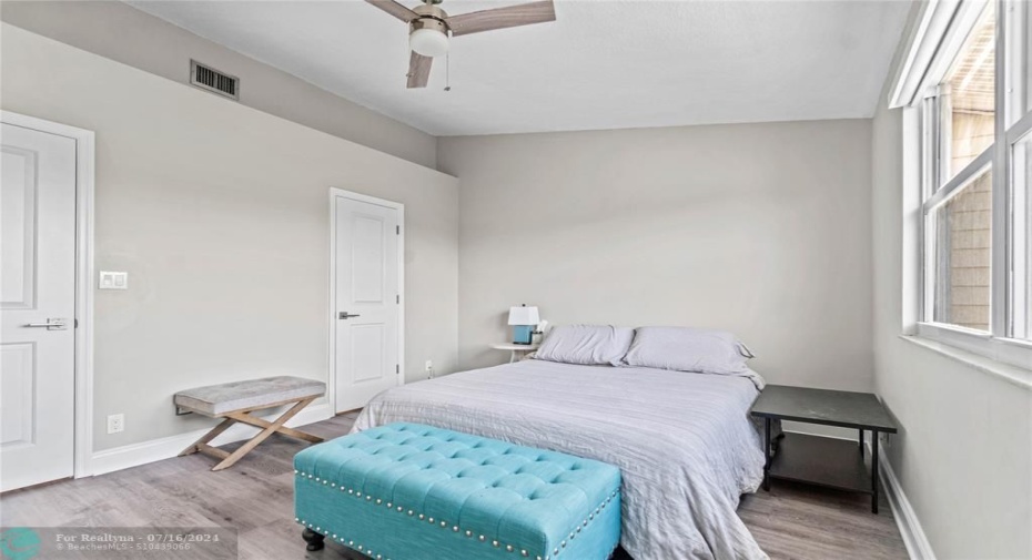 Master Bedroom w/view of the river and nature preserve