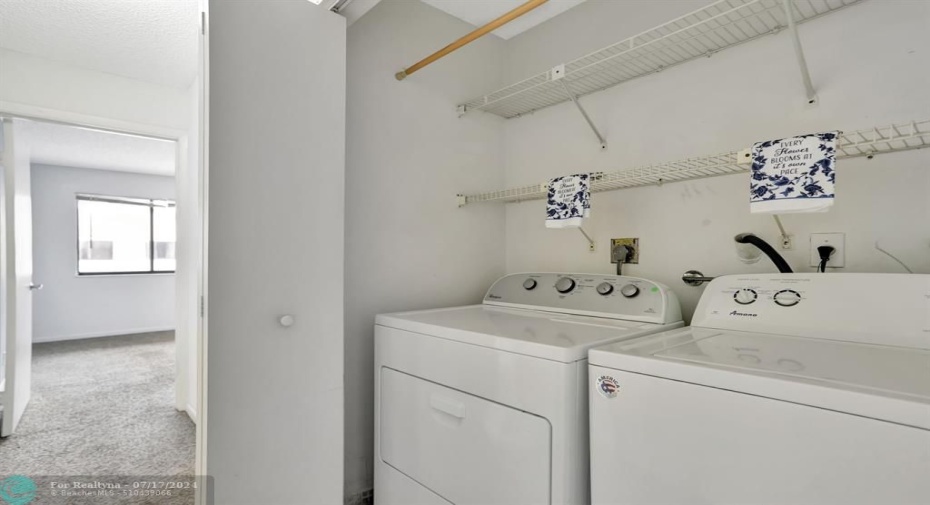 FULL SIZED, newer washer and dryer.