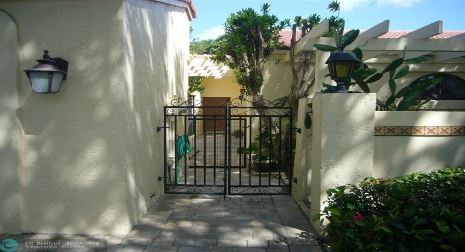 Gated front with additional inner gate for dog