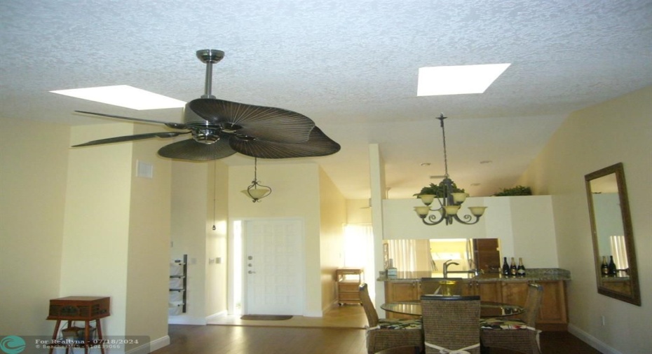 Ceiling Fan and Skylights