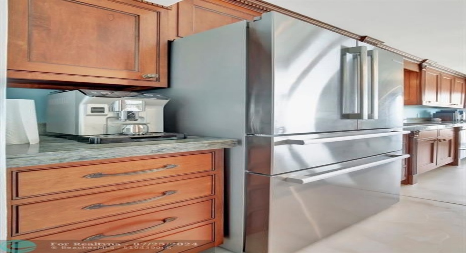 Stainless refrigerator included in the sale