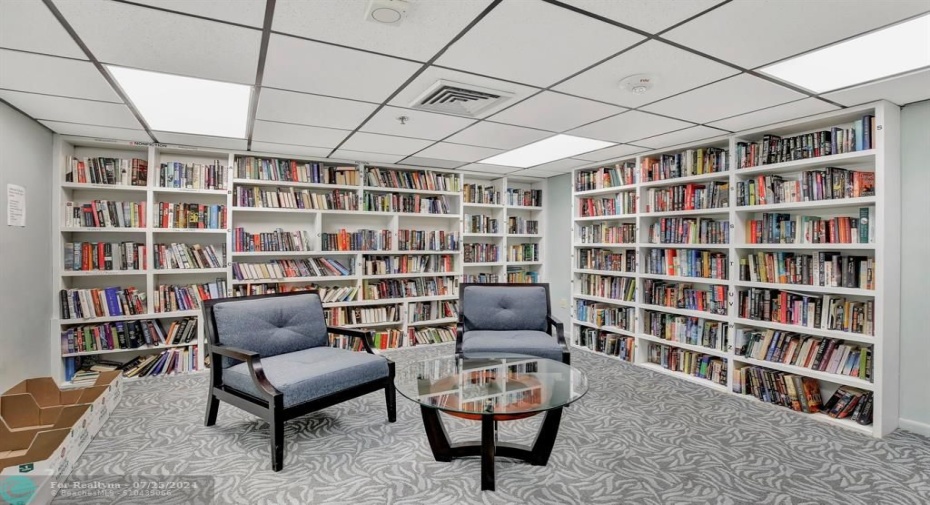 Library room in the building.