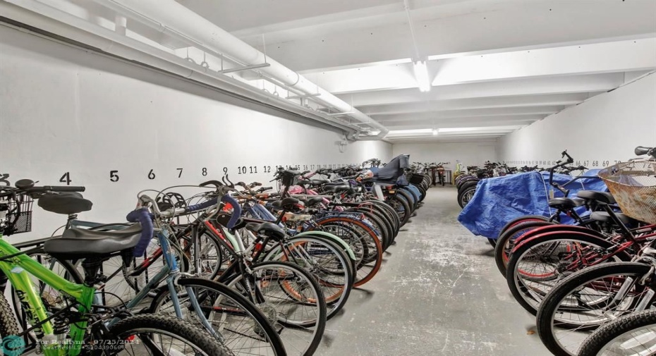 Bike storage room.  There is also a day bike rack for easy access.