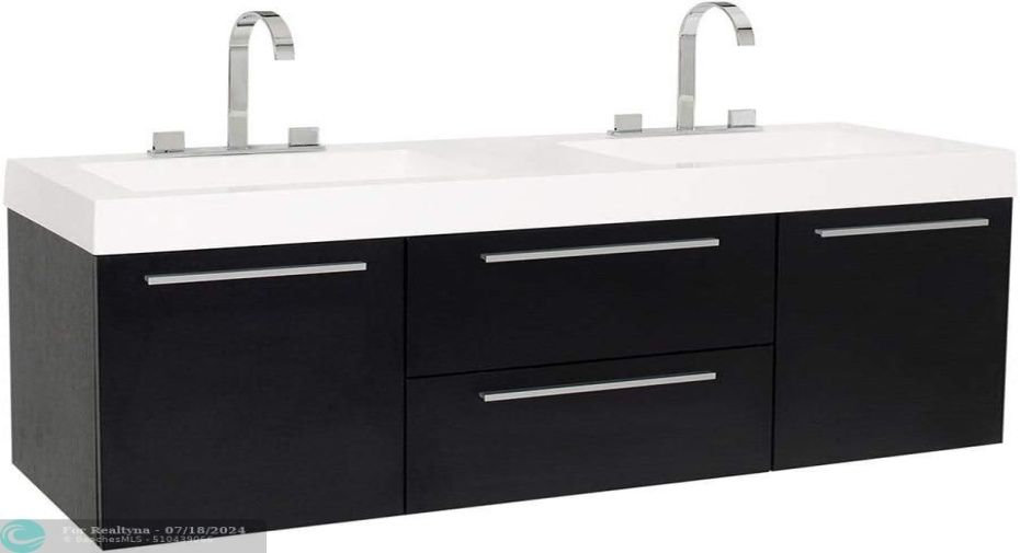 54 inch vanity and faucets