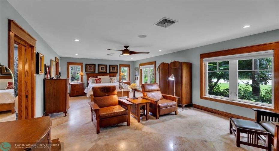 Primary Bedroom with large seating area