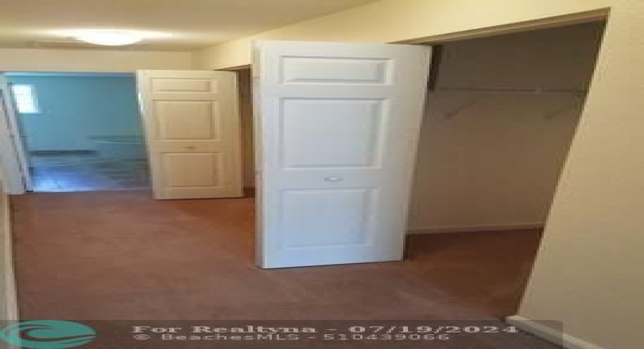 dual walk-in closets - 2nd floor/master bedroom