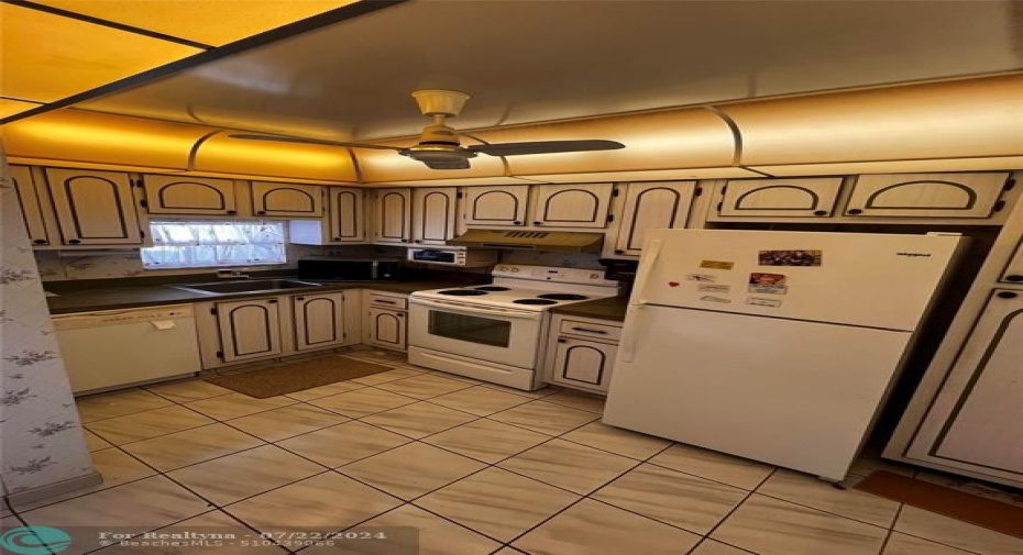 Spacious kitchen with ample storage