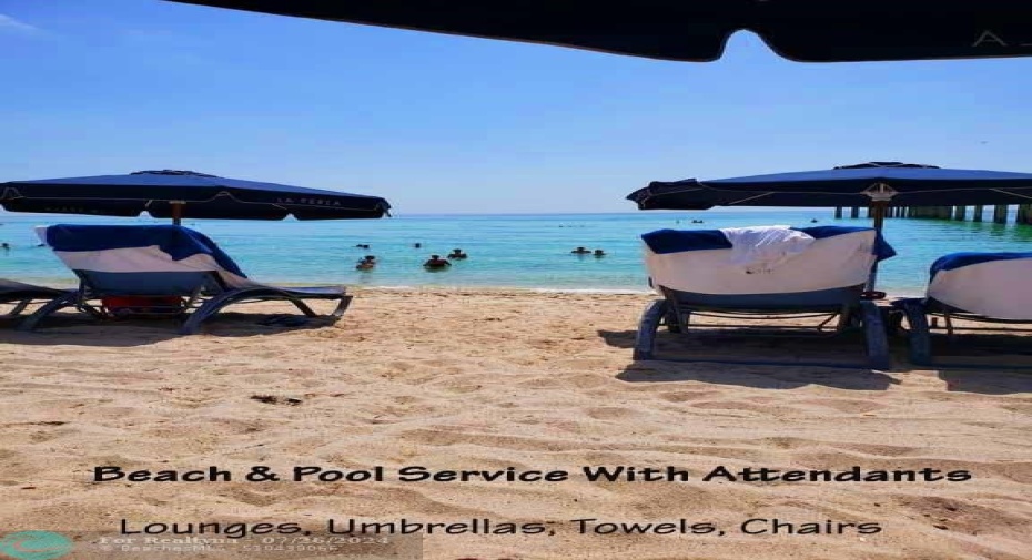 Beach and Pool services are included