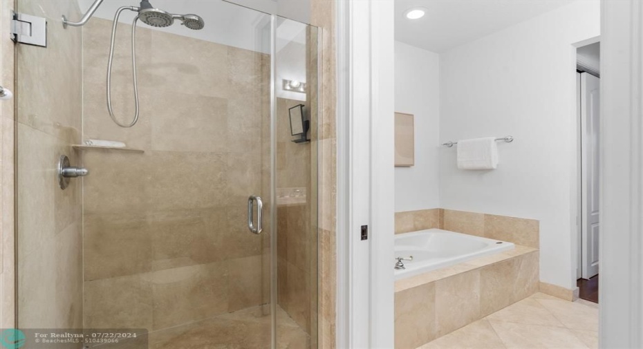 Master Bathroom Separate Tub and Shower