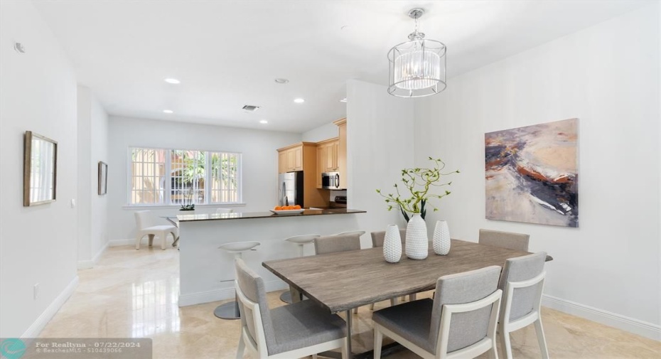 Dining Room / Kitchen View