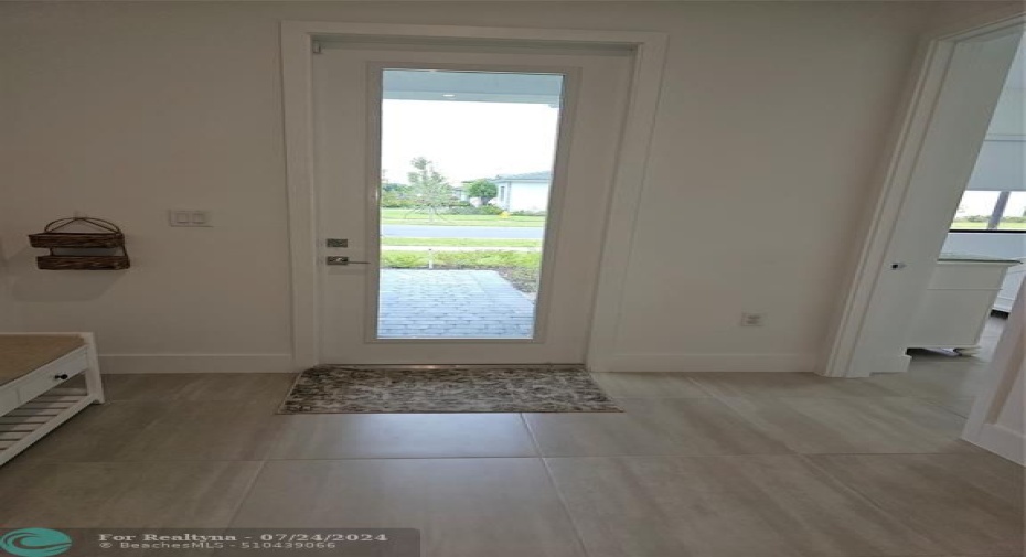 Front entrance hall looking out