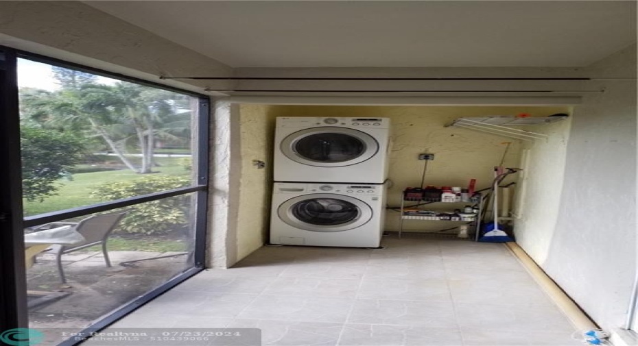 BACK PATIO AND LAUNDRY