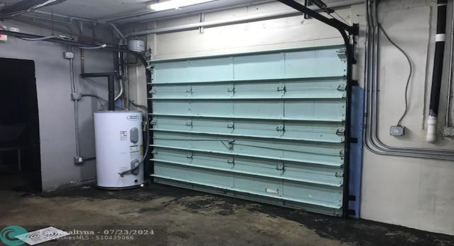 garage door in kitchen