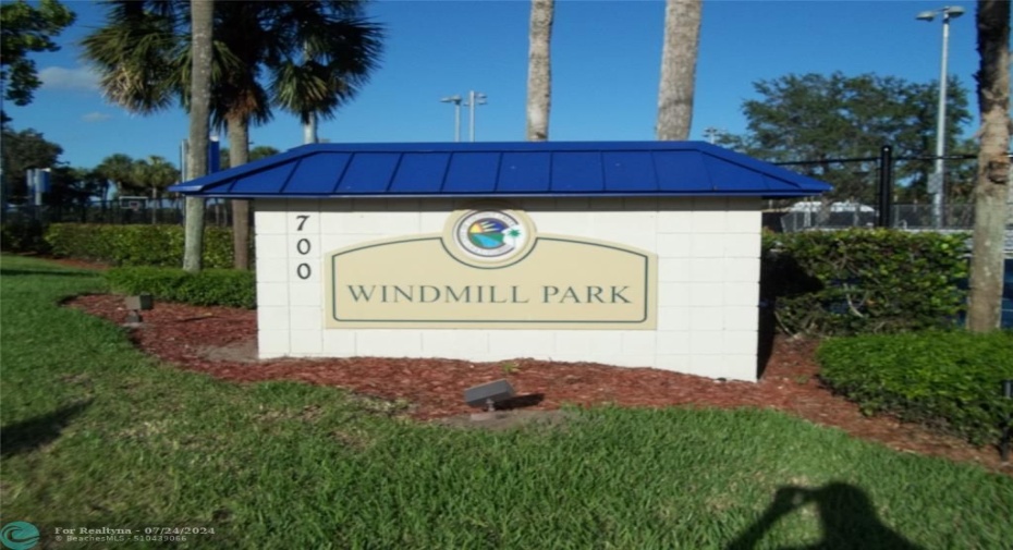 RENOVATED WINDMILL DOG PARK IS ACROSS THE STREET FROM COCO PARC