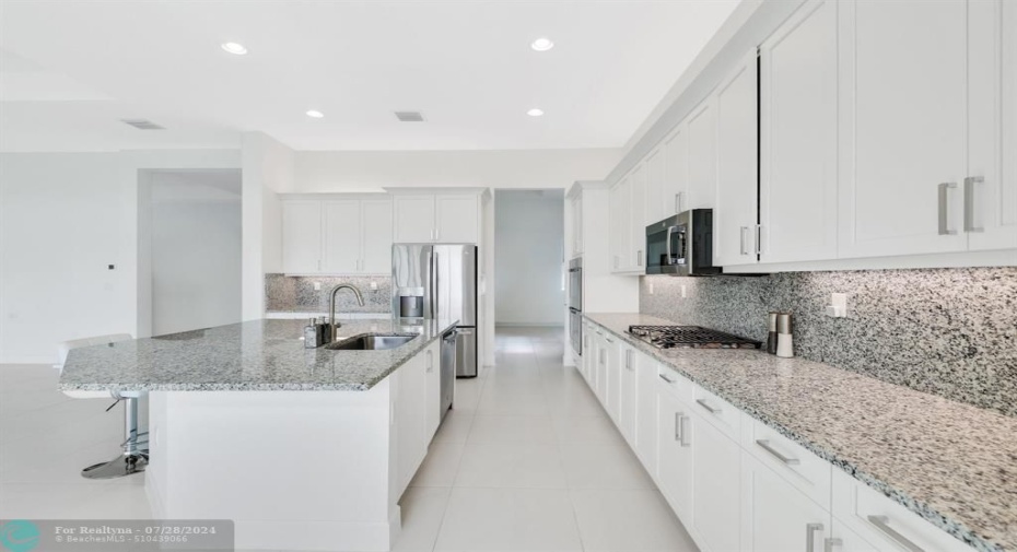 Oversized chef-style kitchen