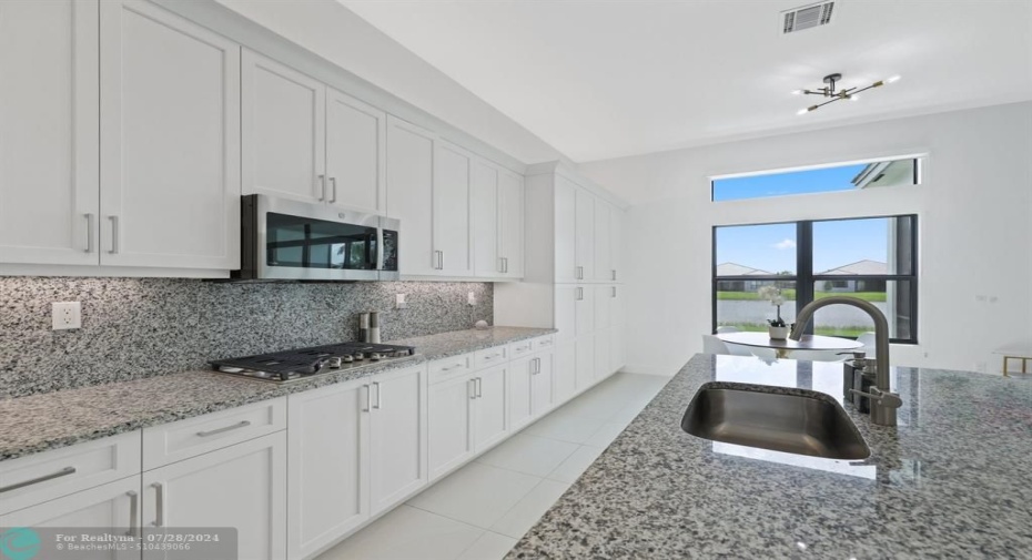 Oversized chef-style kitchen